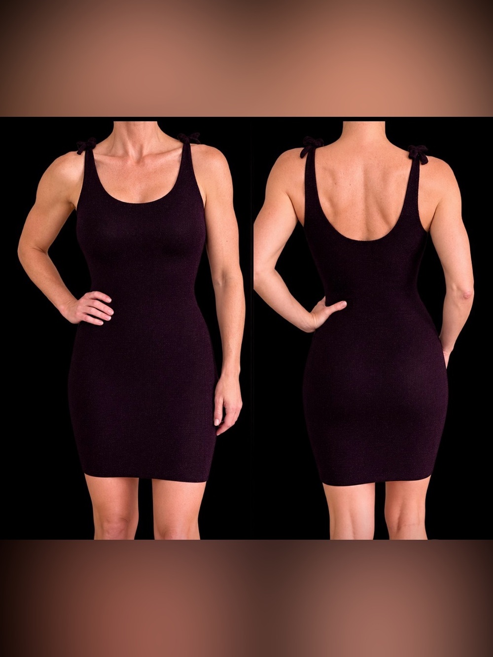 Bodycon purple shimmer dress size small